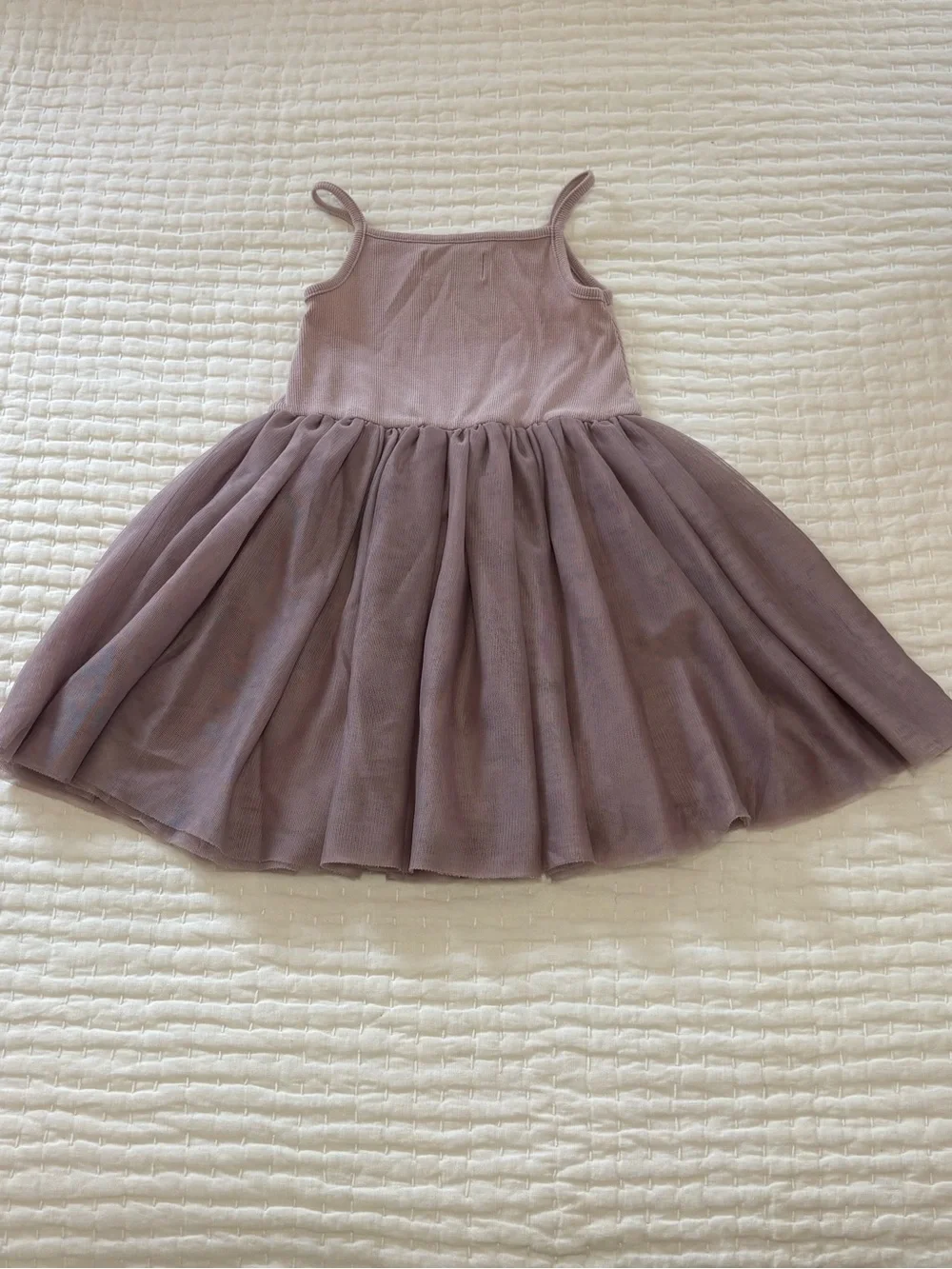 Old Navy Mauve Tulle-Trim Spaghetti Strap Dress